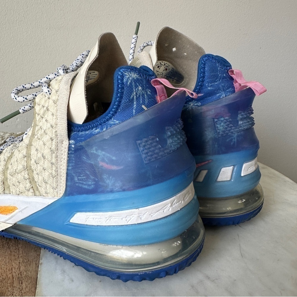 NIKE Lebron 18 ‘LA By Day' Light Cream 2020 DB8148-200 Men's Sneakers size 12 - Picture 11 of 12